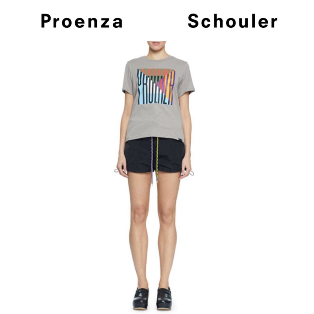 Proenza Schouler Logo-Print Baby Tee